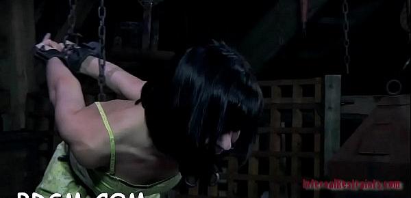  Torturing angel with vibrators